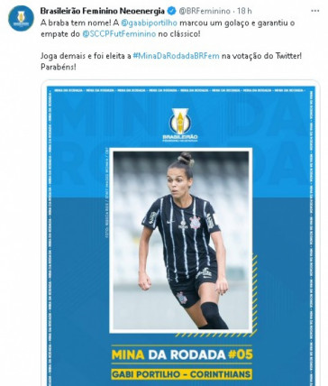 Atacante Do Corinthians Eleita Melhor Da Rodada Do Brasileir O E