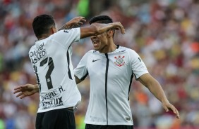 Balbuena comemora gol na partida contra o Fluminense no Maracan pelo Brasileiro 2017