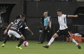Balbuena durante o jogo contra o Bragantino, pelas quartas de final do Paulisto