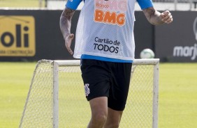 Pedro Henrique no primeiro treino para jogo contra o Flamengo, pela Copa do Brasil