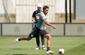 derson no ltimo treino antes da final contra o Palmeiras, pelo Paulisto 2020