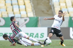 Gabriel no jogo contra o Fluminense, no Maracan, pelo Brasileiro