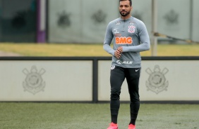 Michel Macedo no ltimo treino do Corinthians antes do jogo contra o Sport