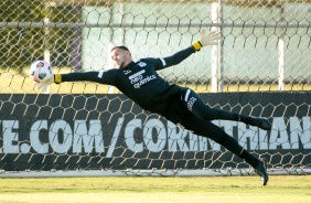 Allan Gobetti durante ltimo treino do Corinthians antes do jogo contra o Huancayo