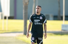 Gabriel durante ltimo treino do Corinthians antes do jogo contra o Huancayo