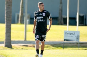 Gabriel Girotto durante ltimo treino do Corinthians antes do jogo contra o Huancayo