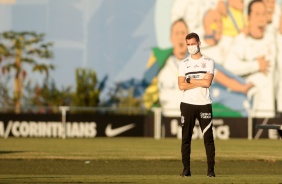 Marcelo Carpes durante ltimo treino do Corinthians antes do jogo contra o Huancayo