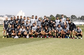 Treino integrado da equipe profissional e Sub-20 do Corinthians, no CT Dr. Joaquim Grava