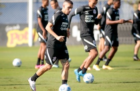 Gabriel durante o ltimo treino do Corinthians antes do jogo contra o Amrica-MG