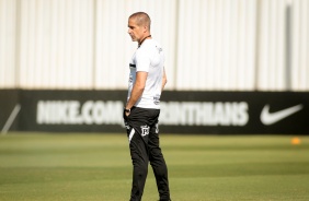 Sylvinho durante o ltimo treino do Corinthians antes do jogo contra o Amrica-MG