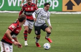 Fagner em partida entre Corinthians e Flamengo, pelo Brasileiro, na Neo Qumica Arena