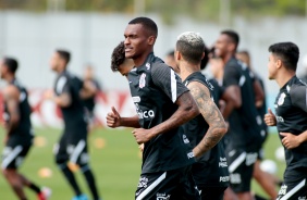 Matheus Alexandre durante ltimo treino do Corinthians antes do jogo contra o Juventude