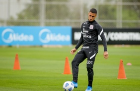 Gabriel durante treino preparatrio para o Drbi entre Corinthians e Palmeiras