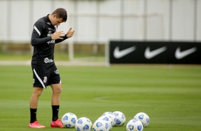 Lucas Piton durante treino preparatrio para o Drbi entre Corinthians e Palmeiras