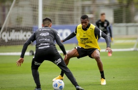 Matheus Alexandre durante treino preparatrio para o Drbi entre Corinthians e Palmeiras