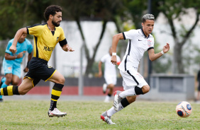 Matheus Arajo durante jogo entre Corinthians e So Bernardo pelas oitavas do Paulista Sub-20