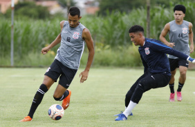 Lo Mana e Kaue no treinamento do Corinthians Sub-20