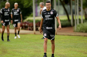 Cantillo na reapresentao do elenco do Corinthians para temporada 2022