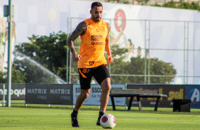 Renato Augusto no treino do Corinthians nesta quarta-feira