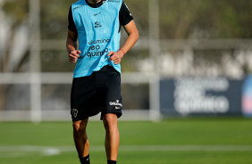 Romero durante o treino do Corinthians