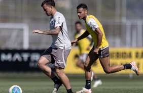 Ryan e Fausto Vera em treino do Corinthians