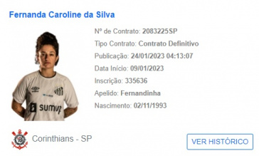 Fernanda foi registrada no BID