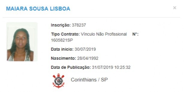 Maiara  a nova contratao da equipe feminina do Corinthians
