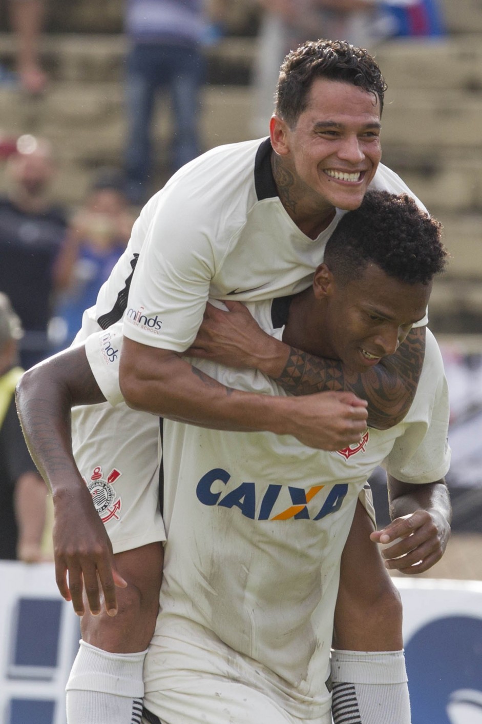 Giovanni Augusto comemora gol contra o So Bento na estreia do campeonato paulista