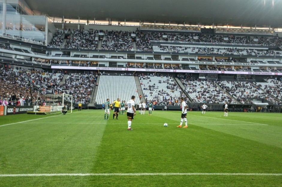 Arena Corinthians recebeu bom pblico para o Drbi contra o Palmeiras