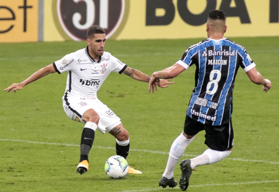 Gabriel durante jogo contra o Grmio, pelo Campeonato Brasileiro