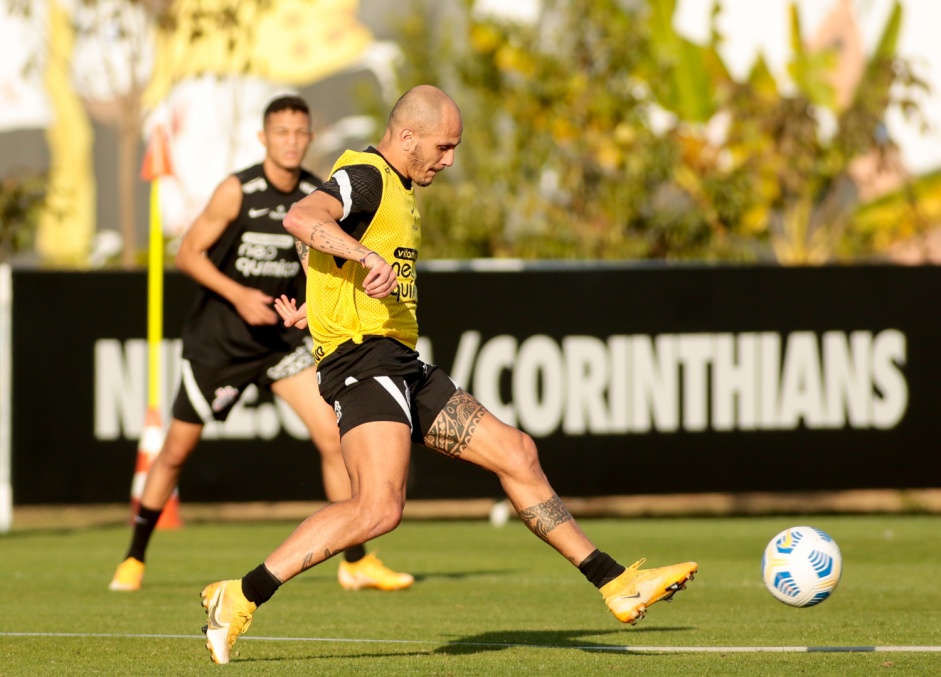 Fbio Santos durante penltimo treino do Corinthians antes do jogo contra o Atltico-MG