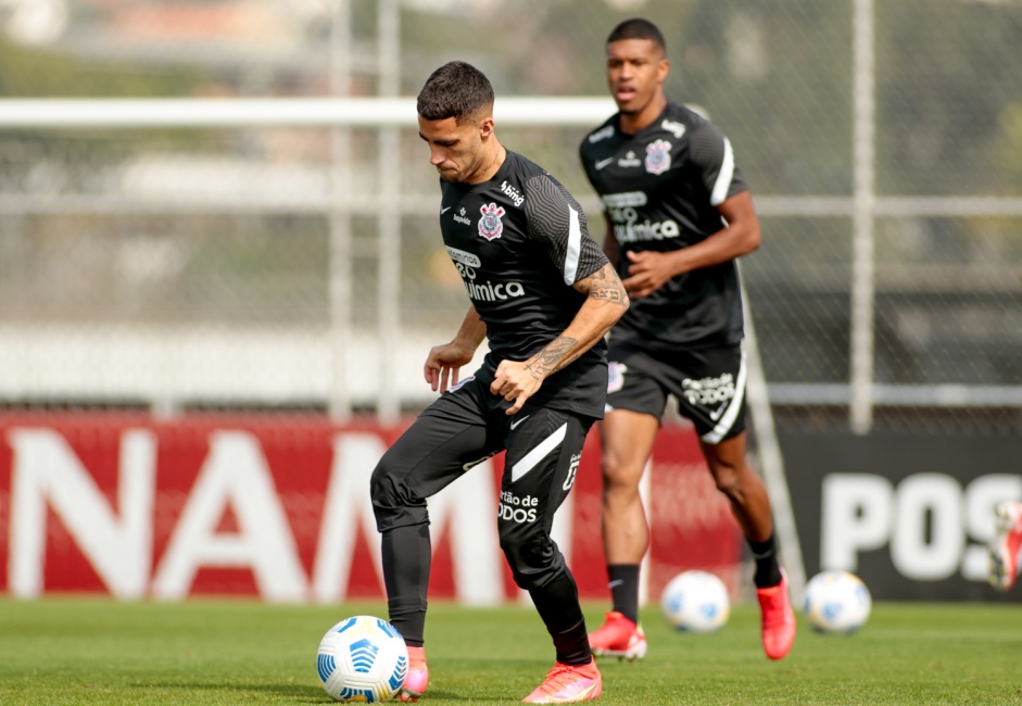 Gabriel durante ltimo treino antes do jogo entre Corinthians e Atltico-MG
